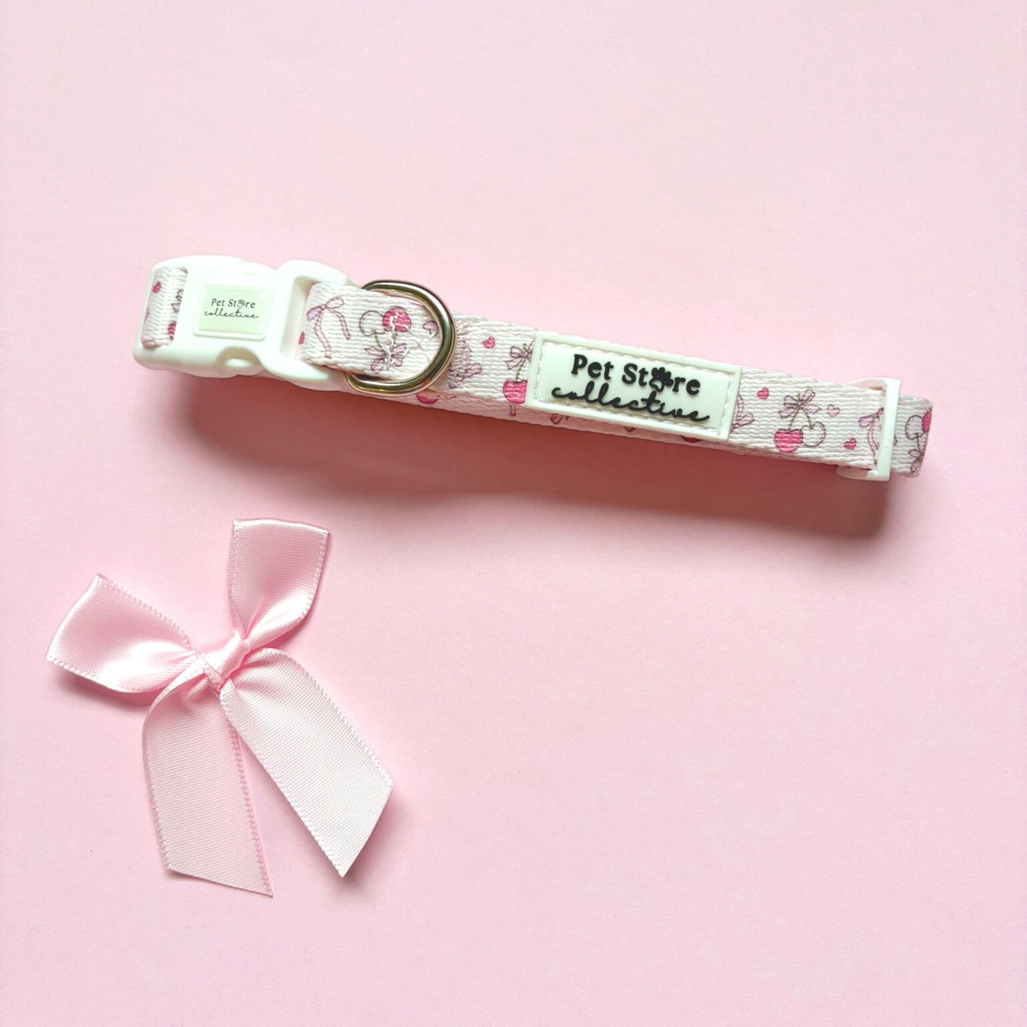 Sweet Cherry Adjustable Dog Collar