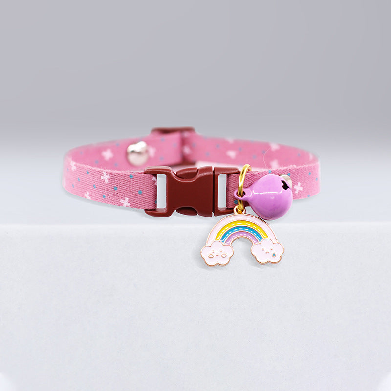 Adorable Cat Collars with Matching Charms and Bells