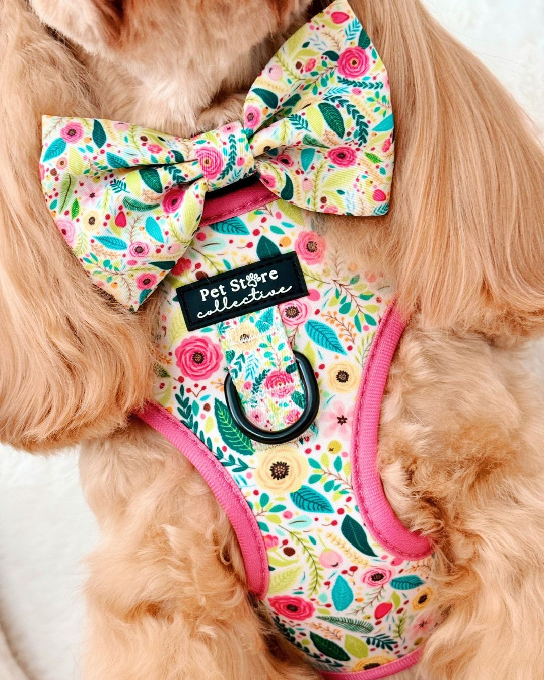 Bloom Floral Adjustable Dog Harness