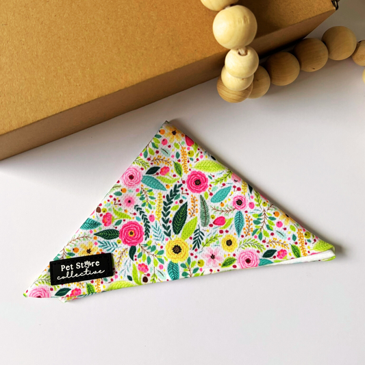 Bloom Floral Dog Bandana - Pet Store Collective