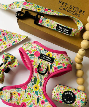Bloom Floral Adjustable Dog Harness