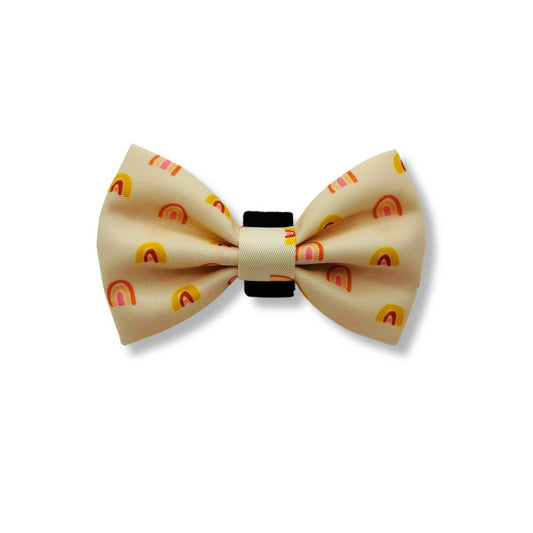 Boho Rainbow Dog Bow Tie