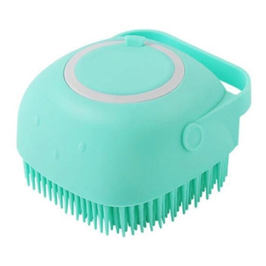 Blue Colour: Our silicone pet scrub brush is the perfect balance of having soft bristles while offering durability. Besides massaging your pet, it also keeps coats healthy. Open the top of the lid and fill with your pet’s favourite shampoo. The gentle soft silicone bristles makes washing your furry friend fun and efficient. Fantastic for older pets, puppies, long hair pets, and helps to brush out any loose hair. Size Information: Length 8.5CM,  Width 7.9CM,  Height 5.5CM.