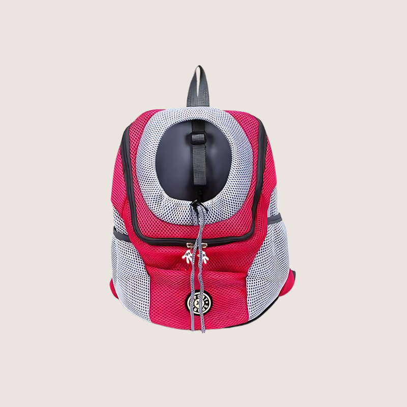 Outdoor Adventures Made Easy with Our Pink Breathable Mesh Pet Backpack – Great for small dogs and cats, designed with breathable mesh for comfort, secure drawstring closure, side pockets for water bottles, and a zippered middle pocket. Sizes: Small (Length 30CM, Width 16CM, Height 35CM), Medium (Length 36CM, Width 21CM, Height 40CM), Large (Length 40CM, Width 24CM, Height 50CM).