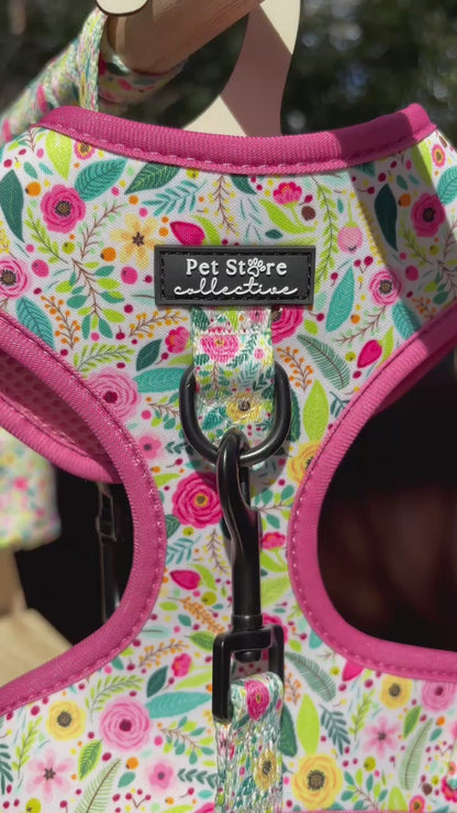 Bloom Floral Adjustable Dog Harness