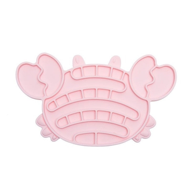 Pink Colour Crab Design: Silicone Puzzle Lick Mats: Engage and challenge your pet for optimal health! Slow down eating, improve digestion, and promote mental activity. Under the sea design keeps boredom at bay. Exciting mealtime with our mats!